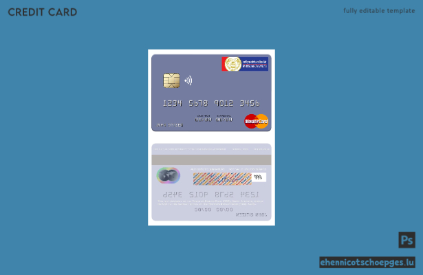 Mustervorschau der Nepal Rastriya Banijya Bank RBB Mastercard